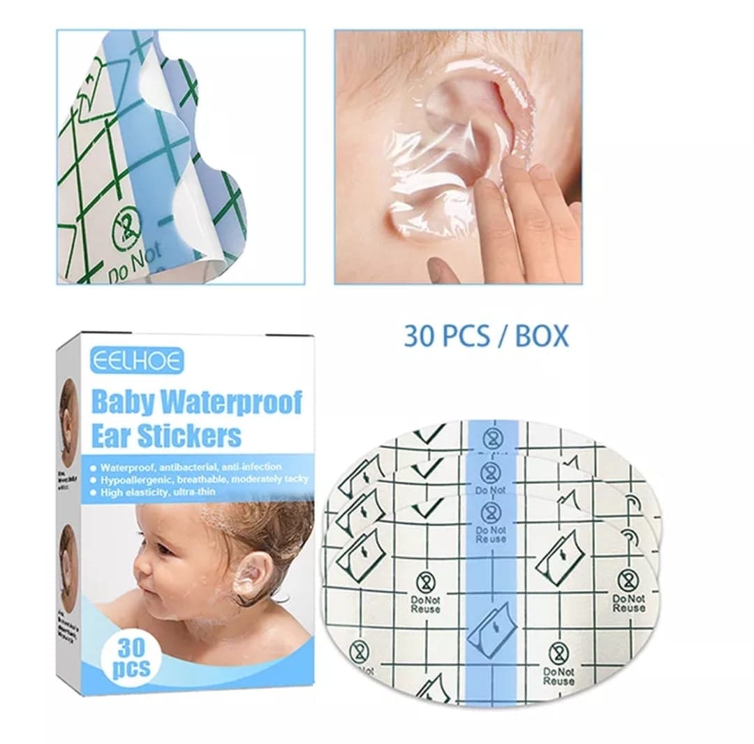 Set of 30 Disposable Waterproof Baby Ear Protector, Swimming Cover Caps, Salon Hair Dressing Dye Water Shampoo Shower Ear Care Cover, Waterproof Ear Muff Set of 30 Disposable Waterproof Baby Ear Protector, Swimming Cover Caps, Salon Hair Dressing Dye Water Shampoo Shower Ear Care Cover, Waterproof Ear Muff